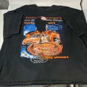 Tony Stewart graphic T-shirt. Vintage 2000 Home Depot.